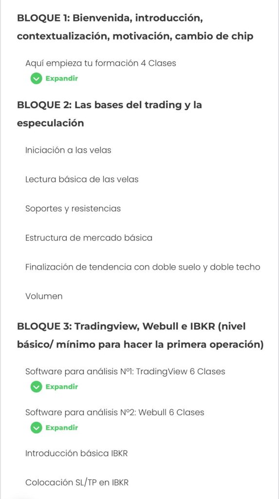 Contenido Tradeando de Enrique Moris
