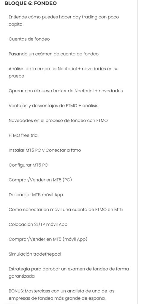 Contenido Tradeando de Enrique Moris