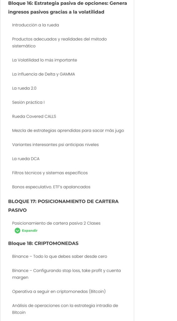 Contenido Tradeando de Enrique Moris
