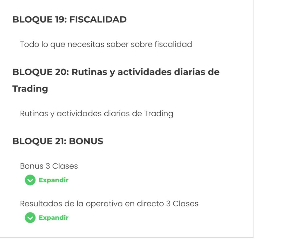 Contenido Tradeando de Enrique Moris