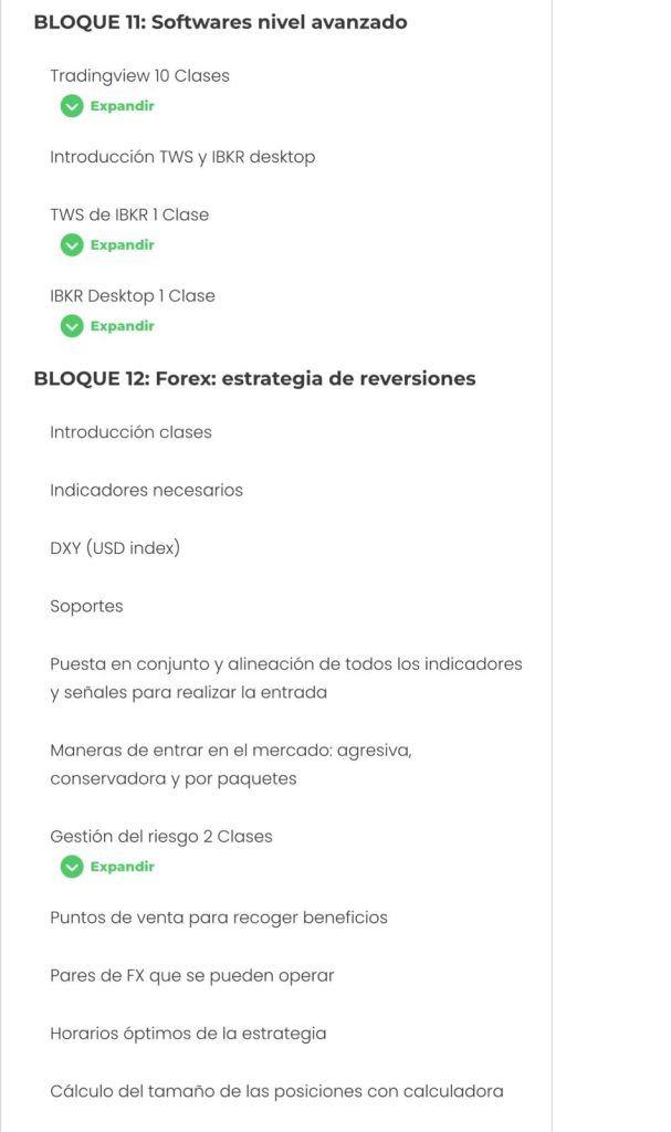 Contenido Tradeando de Enrique Moris